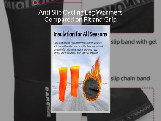 Anti Slip Cycling Leg Warmers Compared on Fit and Grip