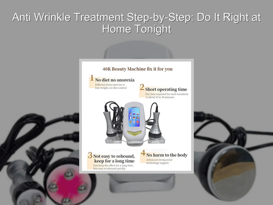 Anti Wrinkle Treatment Step-by-Step: Do It Right at Home Tonight