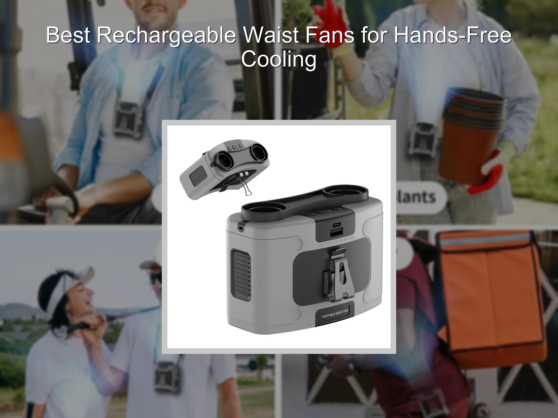 Best Rechargeable Waist Fans for Hands-Free Cooling