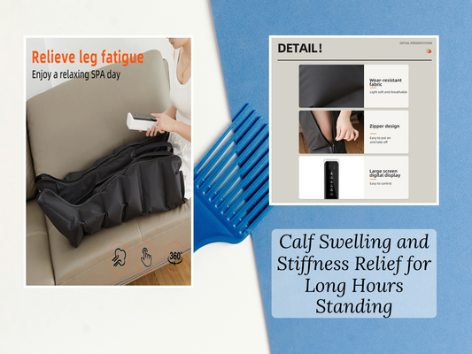 Calf Swelling and Stiffness Relief for Long Hours Standing
