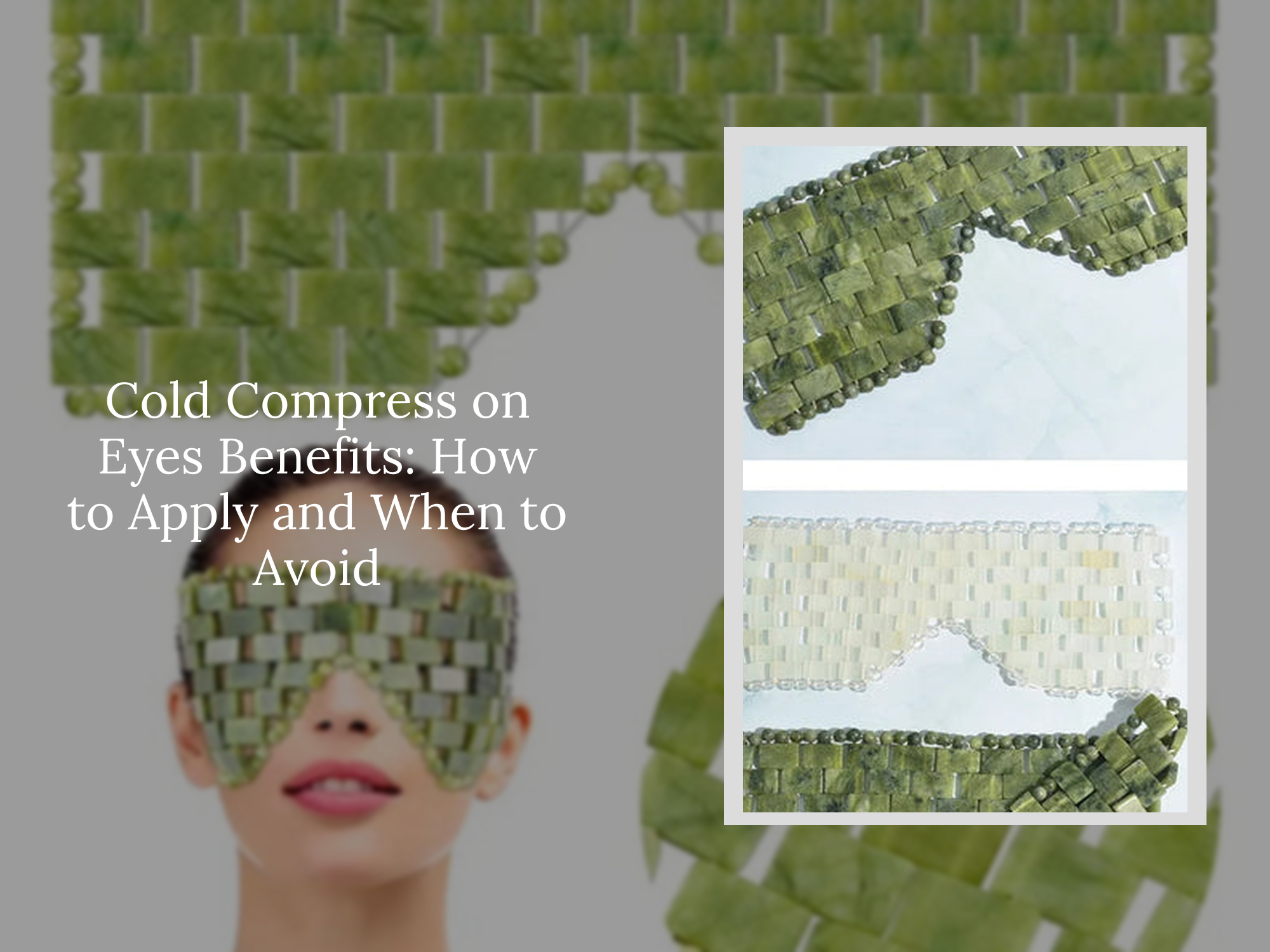 Cold Compression Face Cold Compress on Eyes Benefits: How to Apply and When to Avoid | Updat ...