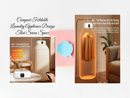 Compact Foldable Laundry Appliance Design That Saves Space