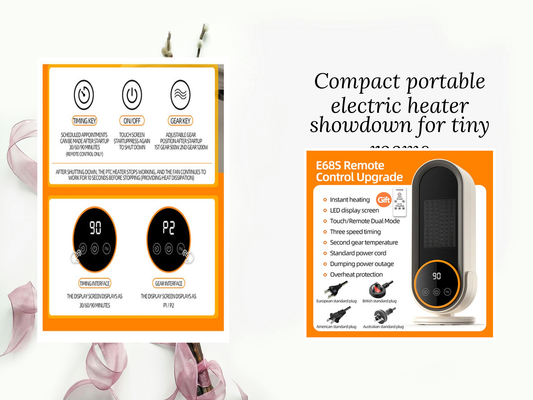 Compact portable electric heater showdown for tiny rooms
