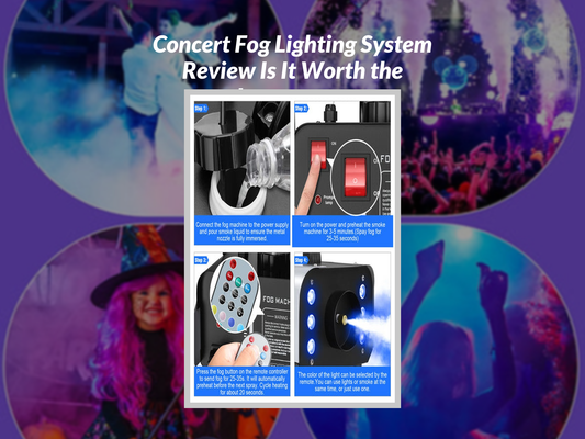 Concert Fog Lighting System Review Is It Worth the Investment