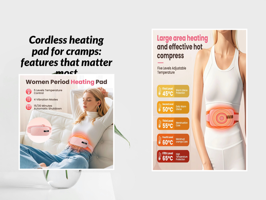Cordless heating pad for cramps: features that matter most