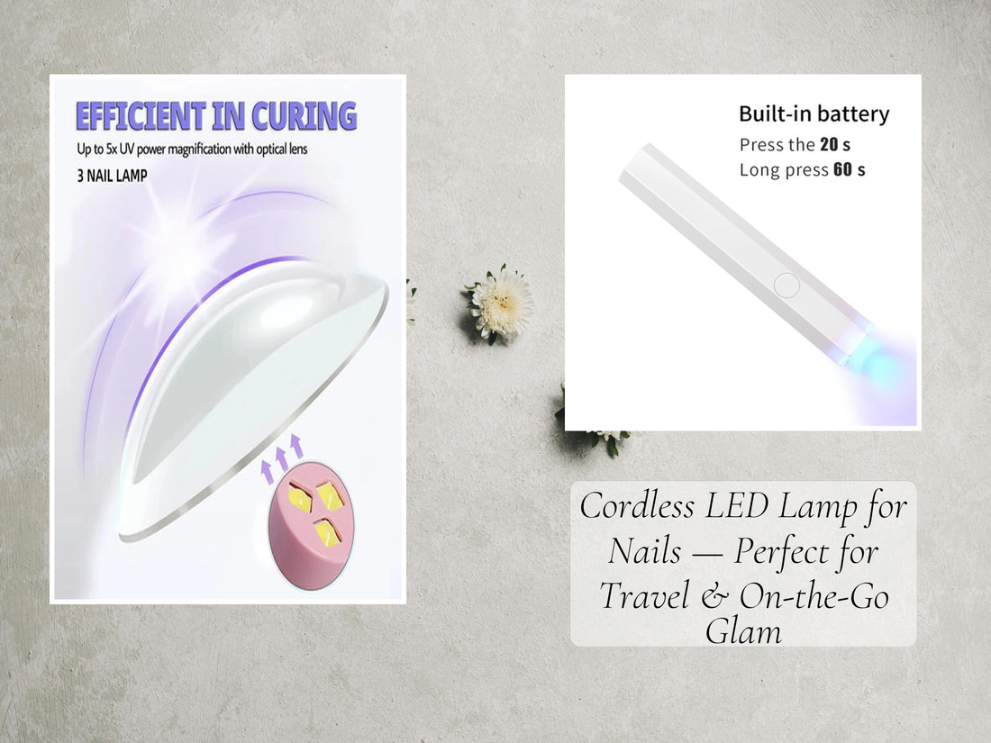 Cordless LED Lamp for Nails — Perfect for Travel & On-the-Go Glam