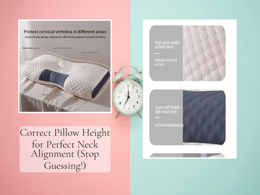 Correct Pillow Height for Perfect Neck Alignment (Stop Guessing!)