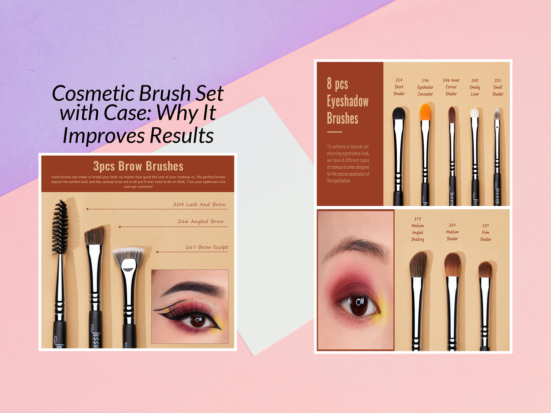 Cosmetic Brush Set with Case: Why It Improves Results