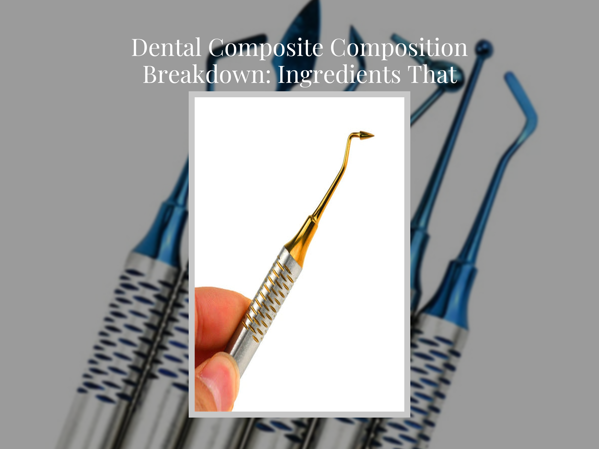 Tooth Compound Dental Composite Composition Breakdown: Ingredients That Matter Most ...