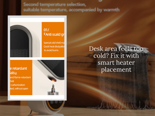 Desk area feels too cold? Fix it with smart heater placement