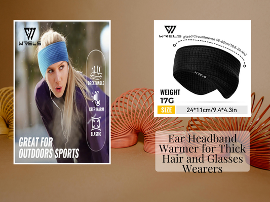 Ear Headband Warmer for Thick Hair and Glasses Wearers