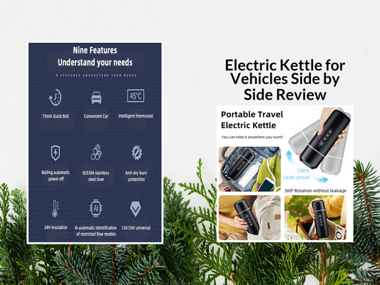 Electric Kettle for Vehicles Side by Side Review