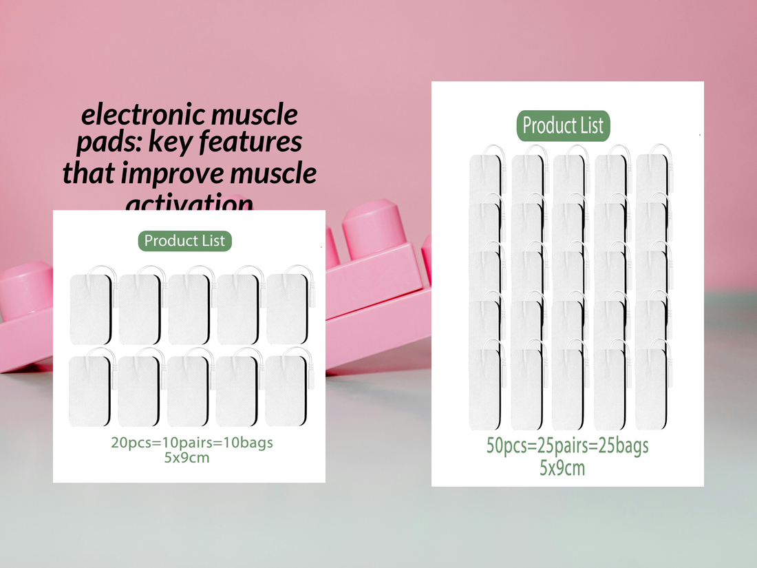 electronic muscle pads: key features that improve muscle activation