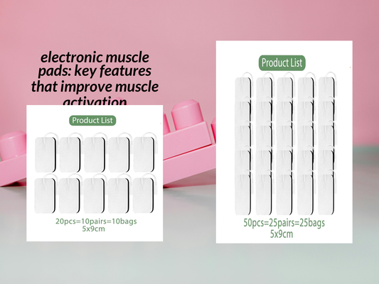 electronic muscle pads: key features that improve muscle activation