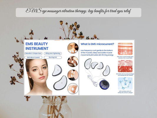 EMS eye massager vibration therapy: key benefits for tired eyes relief
