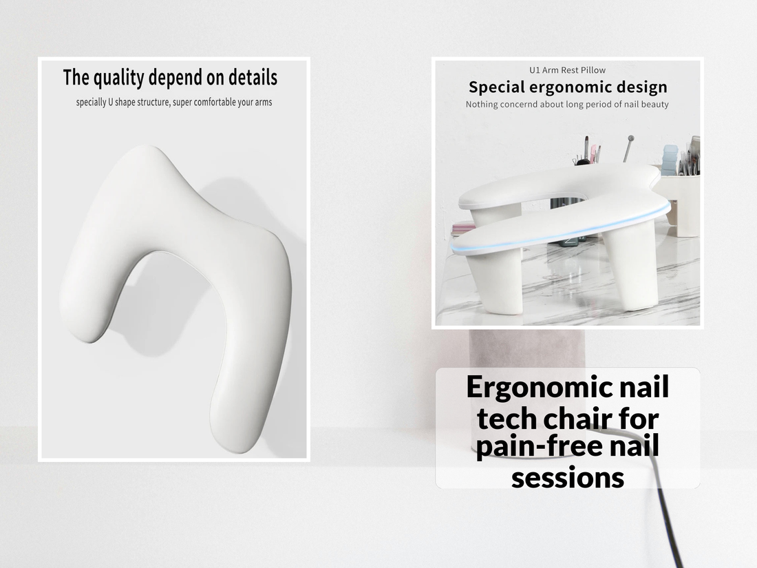 Ergonomic nail tech chair for pain-free nail sessions