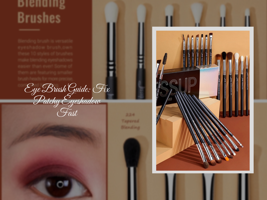 Eye Brush Guide: Fix Patchy Eyeshadow Fast