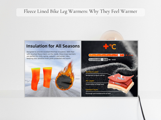 Fleece Lined Bike Leg Warmers: Why They Feel Warmer
