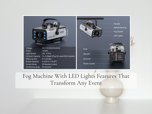 Fog Machine With LED Lights Features That Transform Any Event