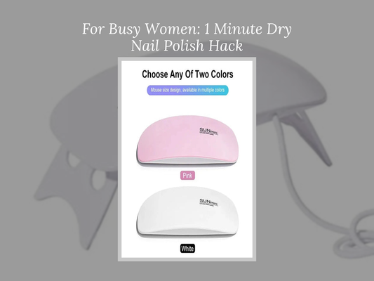For Busy Women: 1 Minute Dry Nail Polish Hack