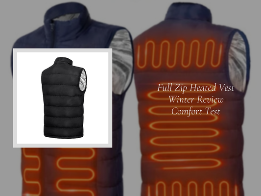 Full Zip Heated Vest Winter Review Comfort Test