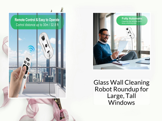 Glass Wall Cleaning Robot Roundup for Large, Tall Windows