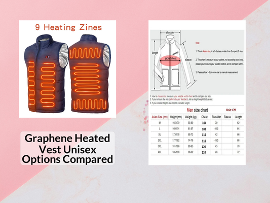 Graphene Heated Vest Unisex Options Compared