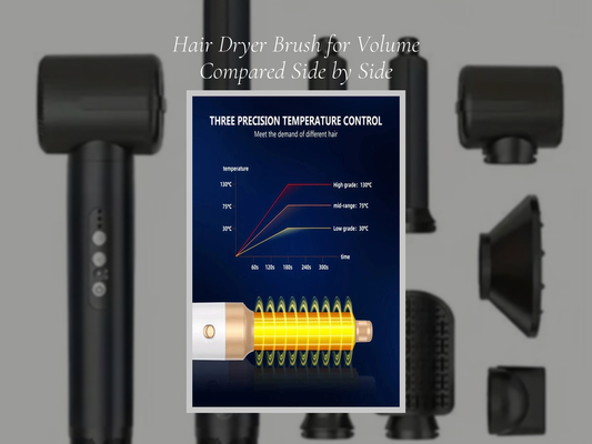 Hair Dryer Brush for Volume Compared Side by Side