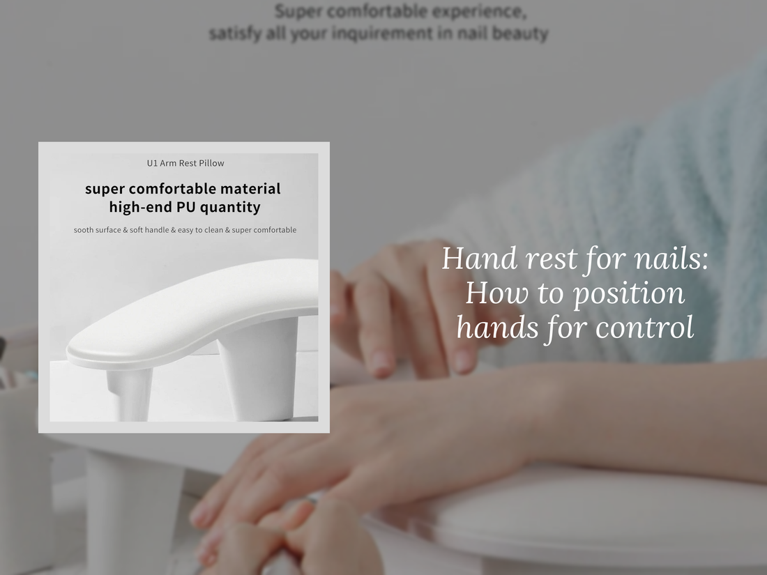 Hand rest for nails: How to position hands for control
