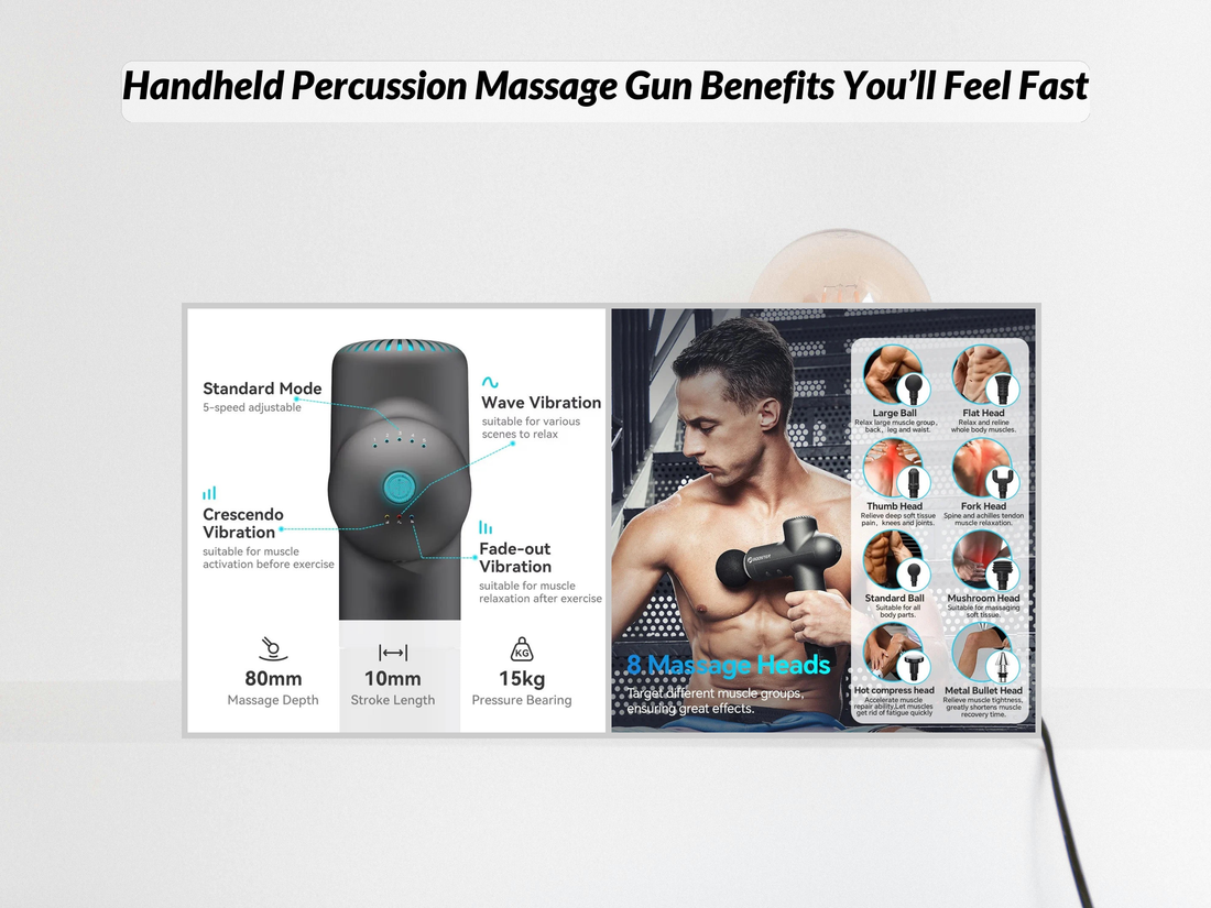 Handheld Percussion Massage Gun Benefits You’ll Feel Fast