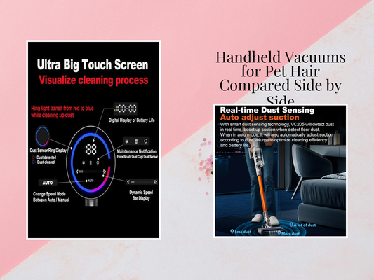 Handheld Vacuums for Pet Hair Compared Side by Side