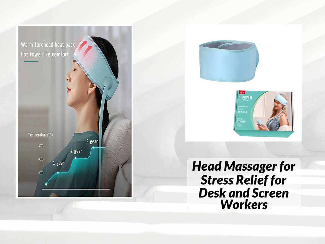 Head Massager for Stress Relief for Desk and Screen Workers