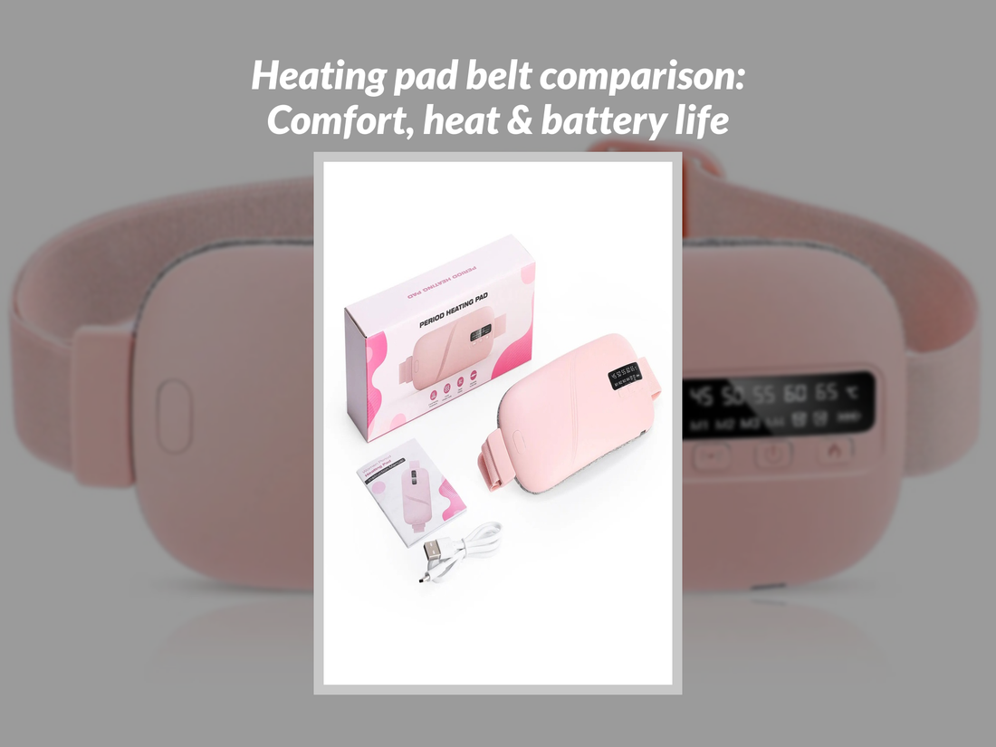 Heating pad belt comparison: Comfort, heat & battery life