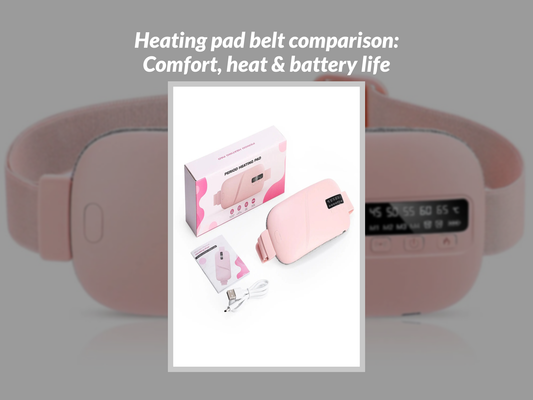 Heating pad belt comparison: Comfort, heat & battery life