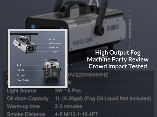 High Output Fog Machine Party Review Crowd Impact Tested