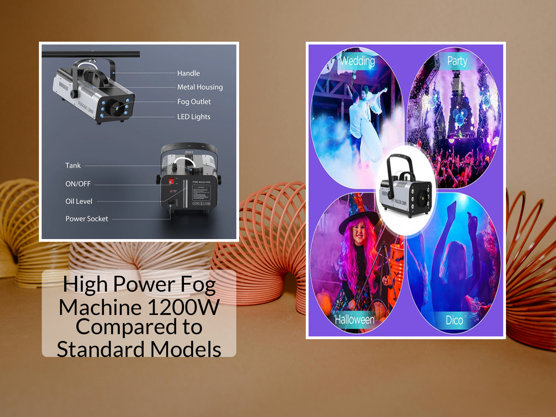 High Power Fog Machine 1200W Compared to Standard Models