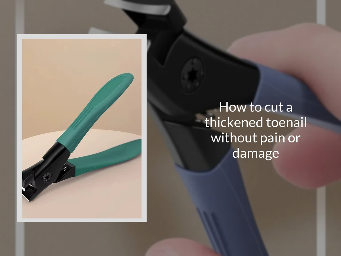 How to cut a thickened toenail without pain or damage