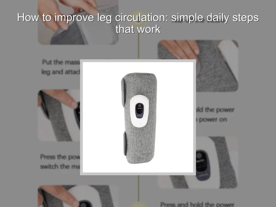 How to improve leg circulation: simple daily steps that work