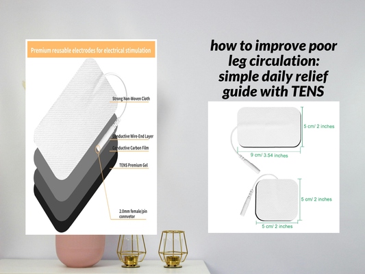 how to improve poor leg circulation: simple daily relief guide with TENS support
