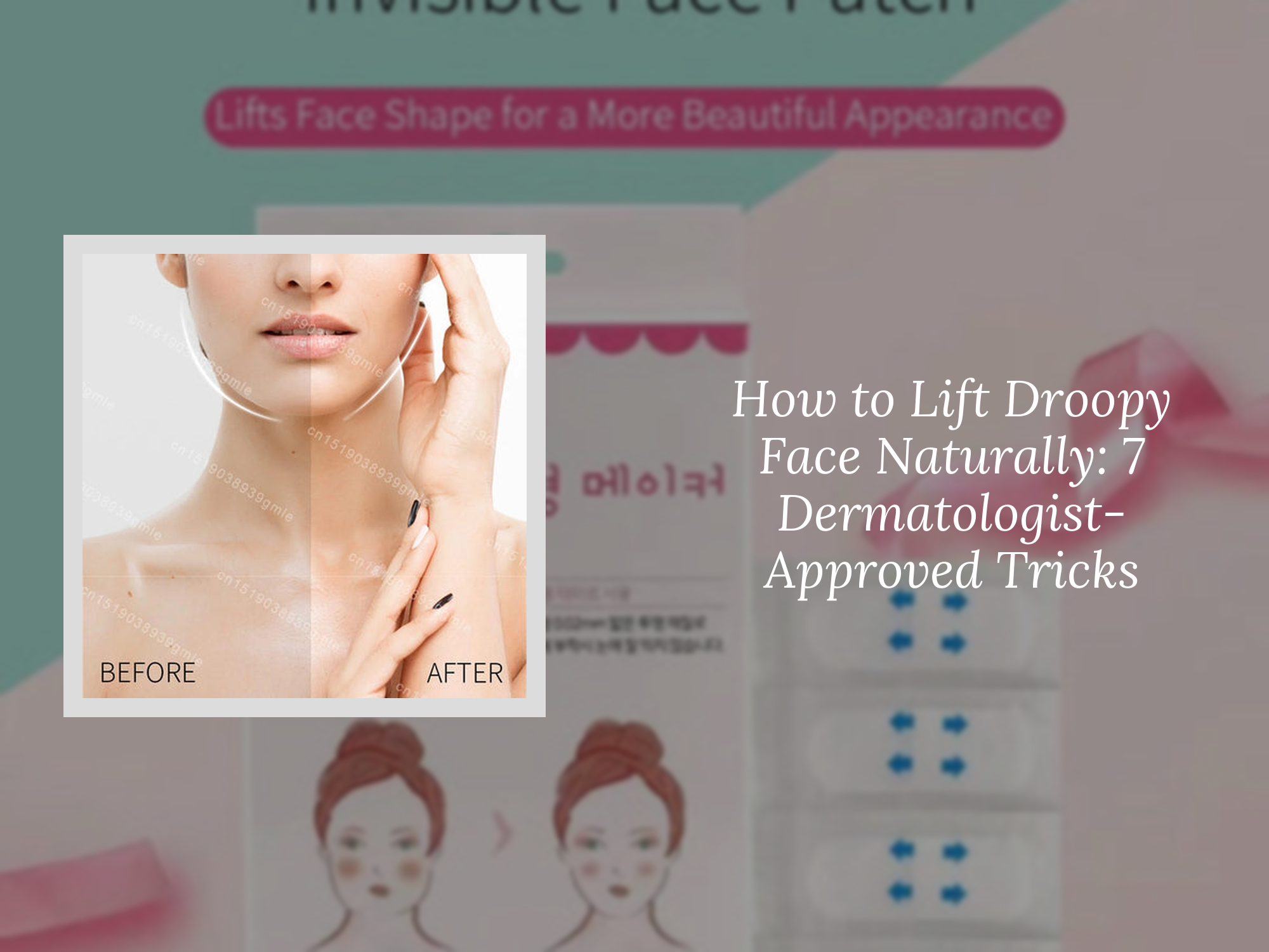 How to Lift Droopy Face Naturally: 7 Dermatologist-Approved Tricks ...
