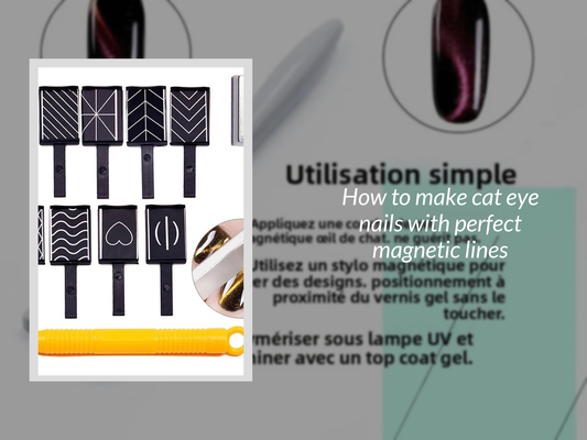 How to make cat eye nails with perfect magnetic lines