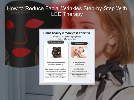 How to Reduce Facial Wrinkles Step-by-Step With LED Therapy