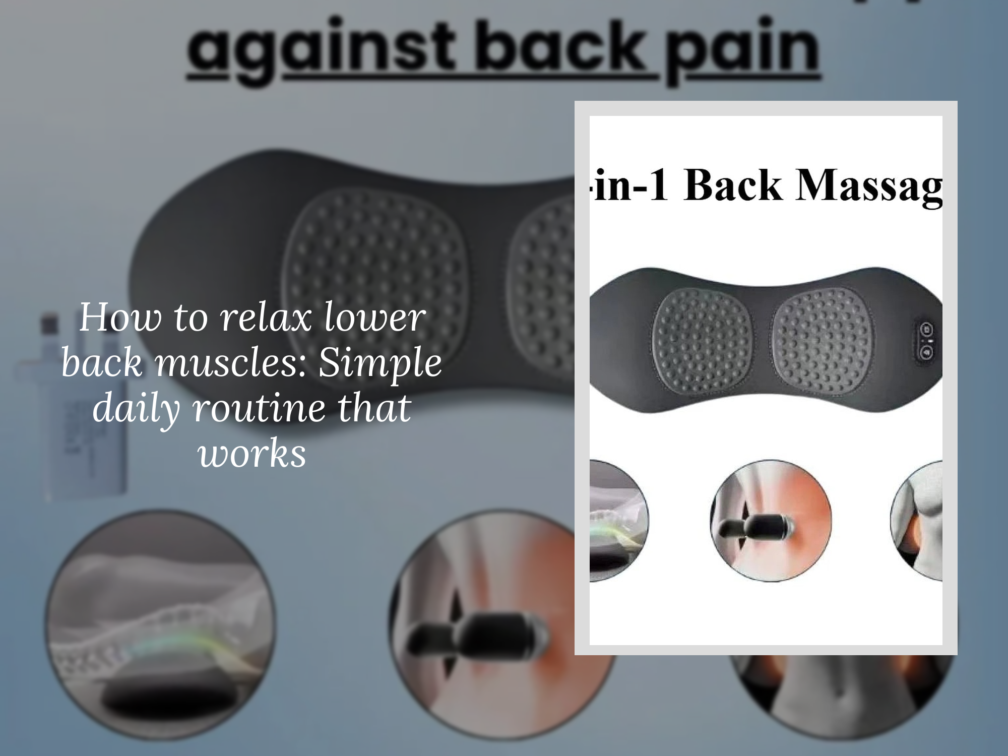 How to relax lower back muscles: Simple daily routine that works ...