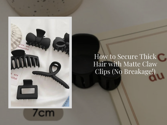 How to Secure Thick Hair with Matte Claw Clips (No Breakage!)