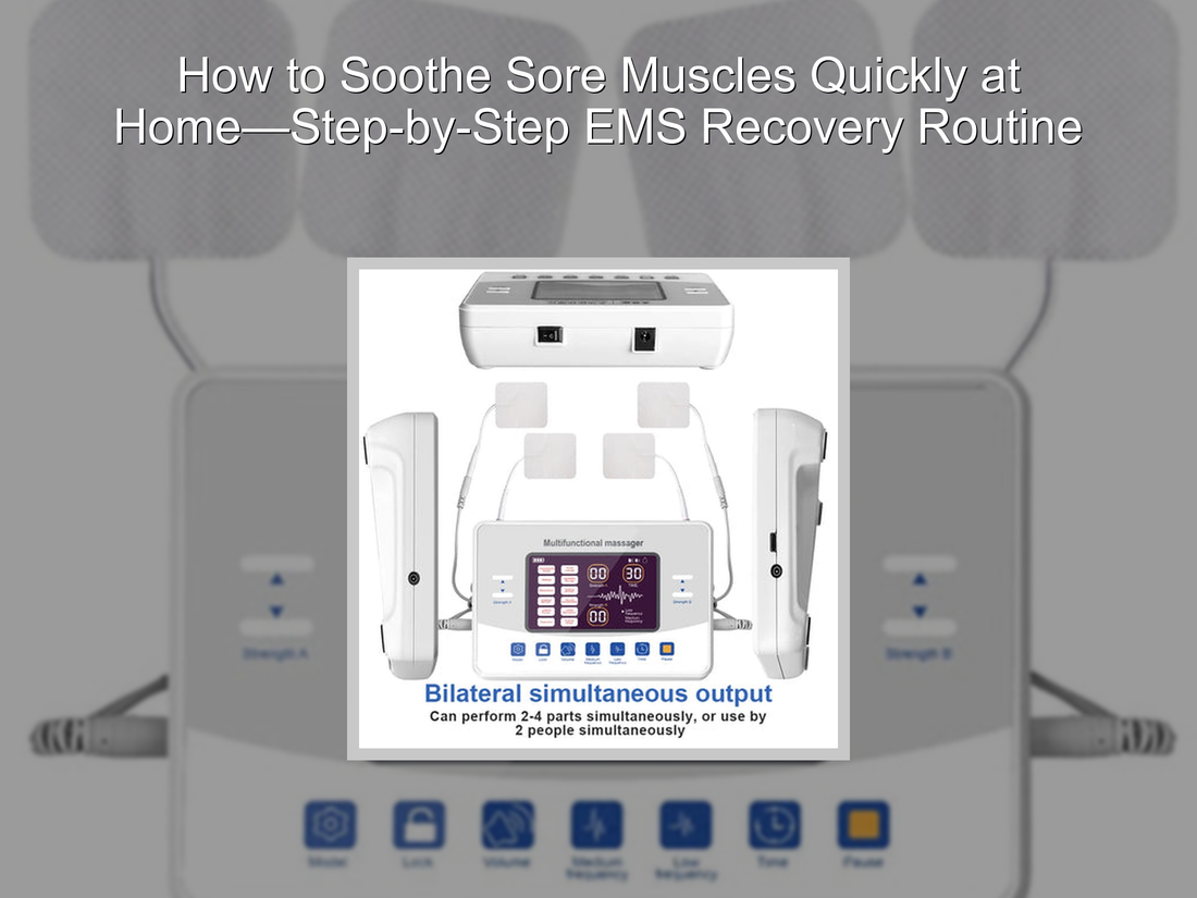 How to Soothe Sore Muscles Quickly at Home—Step-by-Step EMS Recovery Routine