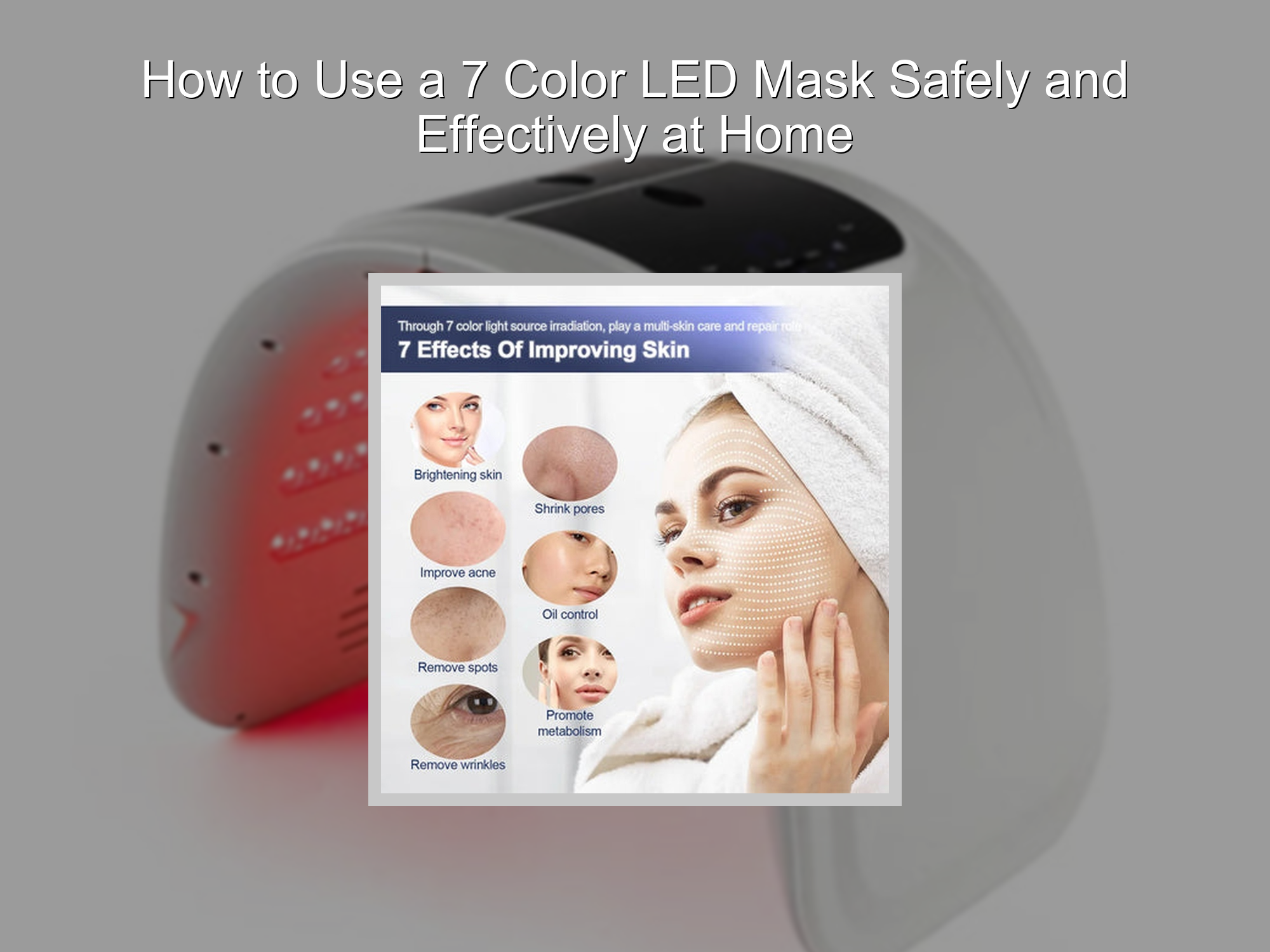 How to Use 7 Color LED Mask: Real Results & Color Chart Guide – KentDO ...