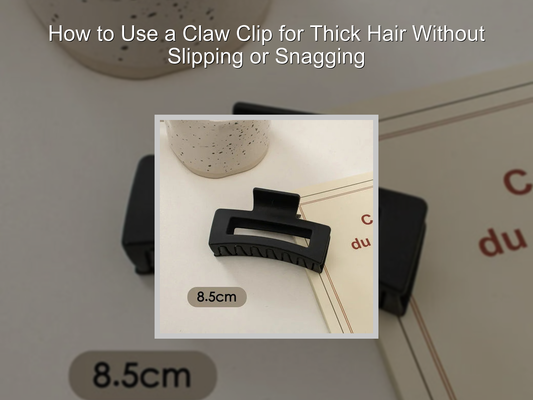 How to Use a Claw Clip for Thick Hair Without Slipping or Snagging