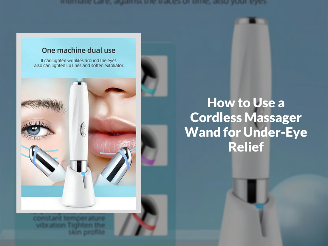 How to Use a Cordless Massager Wand for Under-Eye Relief