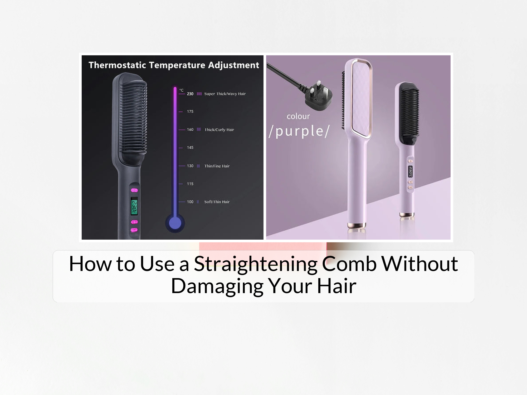 How to Use a Straightening Comb Without Damaging Your Hair – KentDO ...