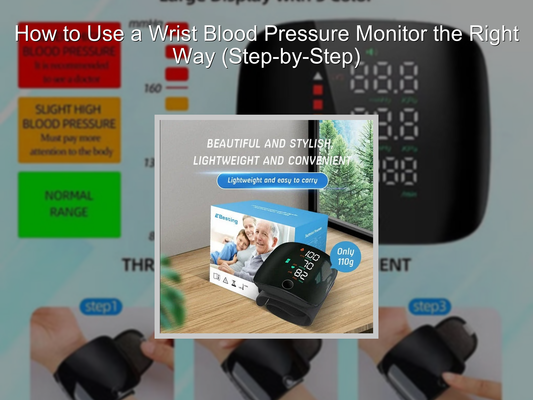 How to Use a Wrist Blood Pressure Monitor the Right Way (Step-by-Step)